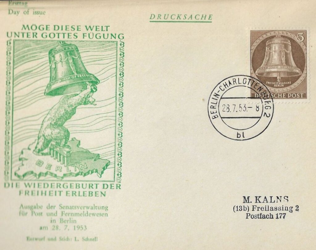 101 fdc first day of issue m.kalns x